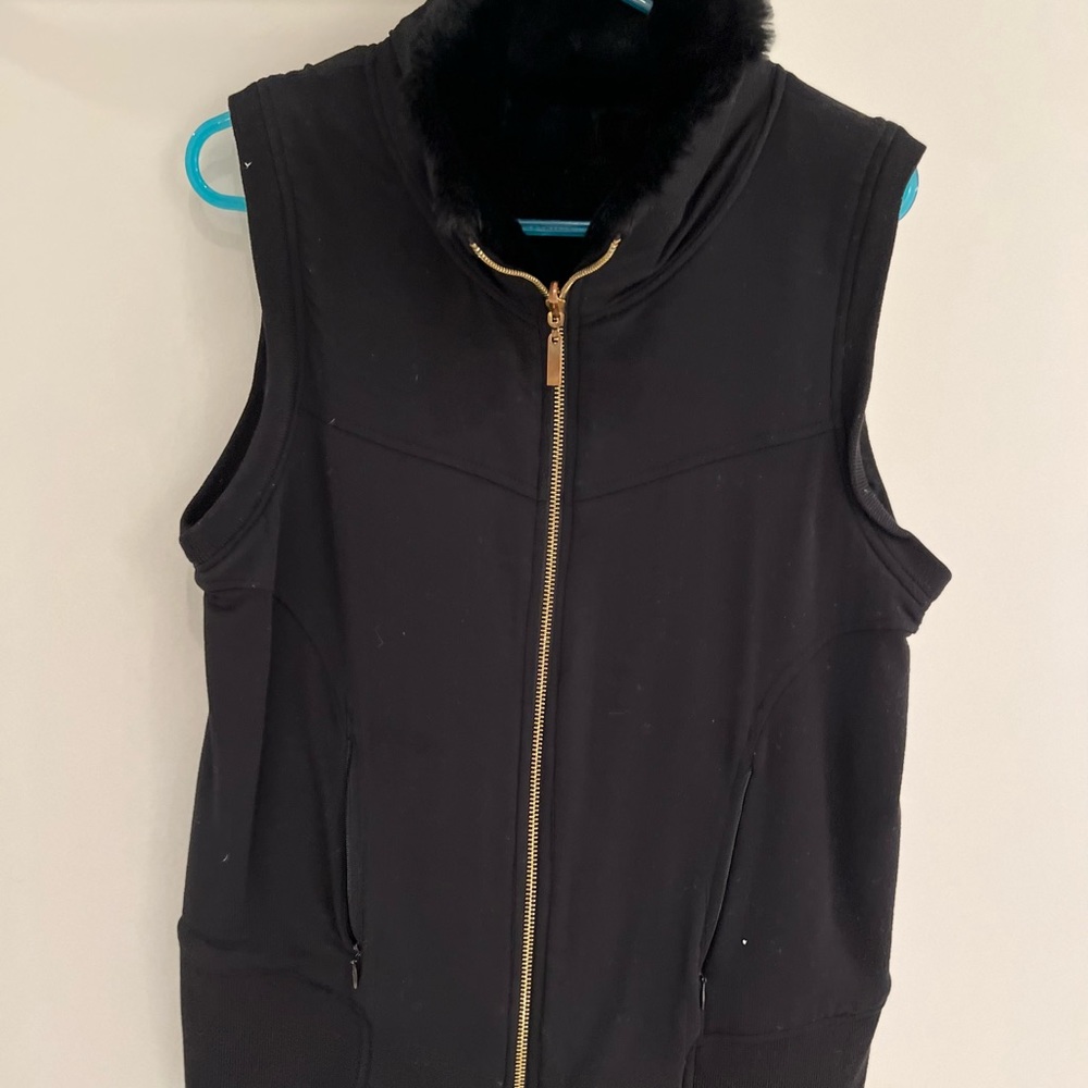 Reversible faux fur vest